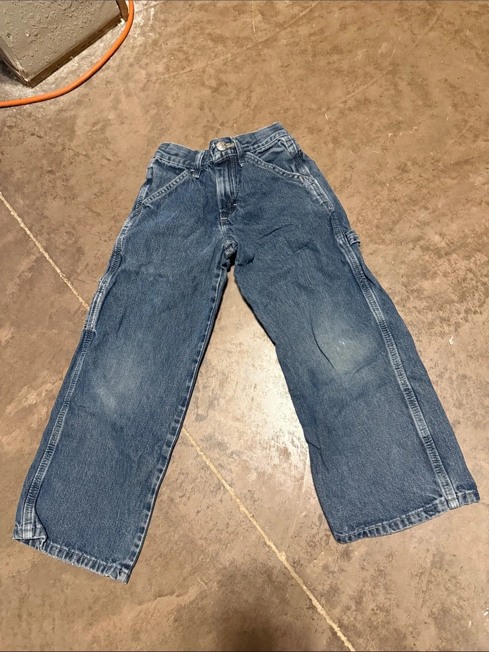 Basic Editions Kids Wide-Leg Blue Denim Jeans